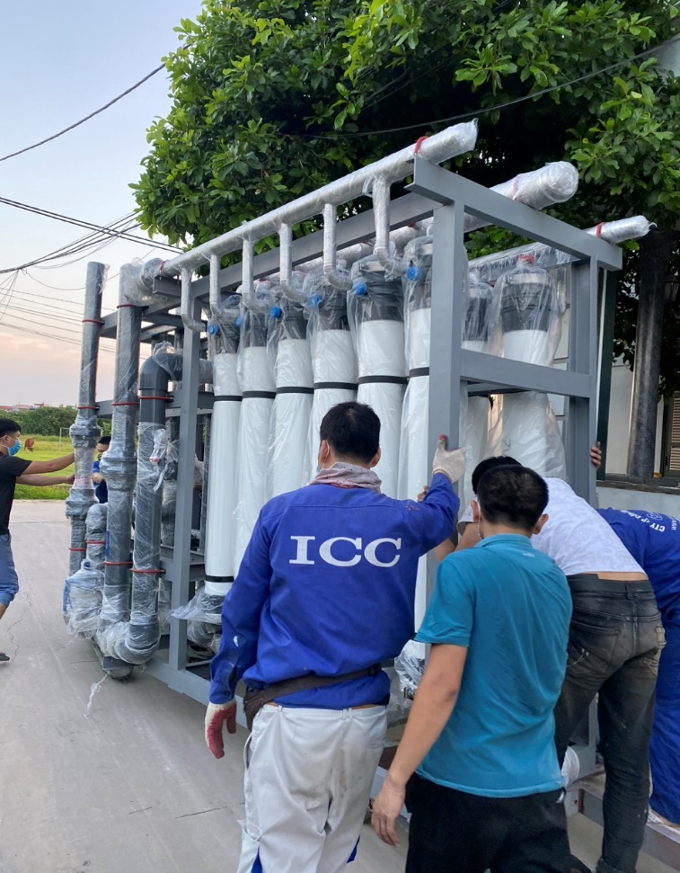 Hệ thống bơm cao áp và màng lọc RO tại Tam Nông