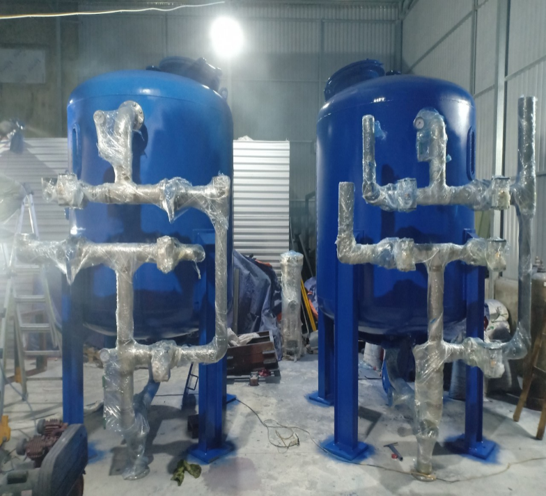 Toàn cảnh hiện trường phòng máy lọc nước nhà xưởng